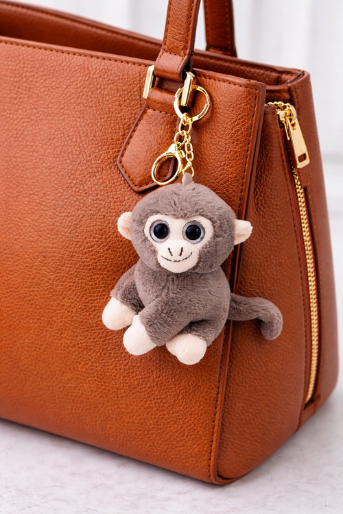 Punch the Monkey Plushie Keychain