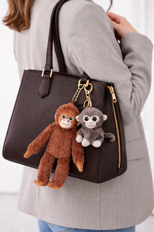 Punch the Monkey Plushie Keychain